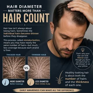 Hair and Sclap health matters. Hair loss isn't always about losing hairs. Sometimes the individual h