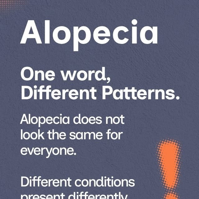 September is #AlopeciaAwarenessMonth. Alopecia - Same Word. Different Patterns.. Different forms of 