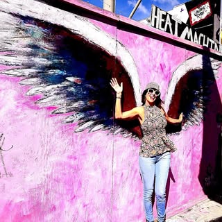 So many fun things to do here like fly around with my new set of wings!