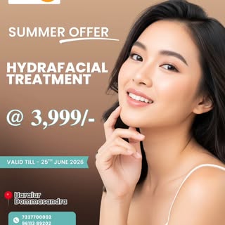 Get your skin deeply cleansed, hydrated & refreshed with our Hydrafacial Treatment—now at a special 