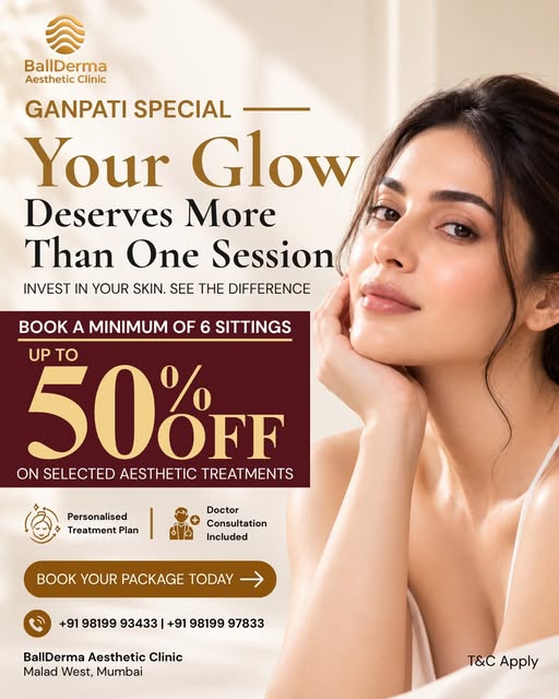 This Ganpati, make a longer-term commitment to your skin. ✨

BallDerma Aesthetic Clinic brings you a