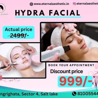 Glow starts with hydration ✨ Experience our Hydra Facial at Eternal Aesthetics—a deep-cleansing, ult
