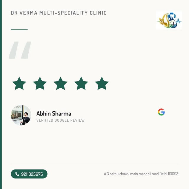 Abhin Sharma raves about his experience at Dr. Verma Multi-Speciality Clinic in Delhi! After trying 