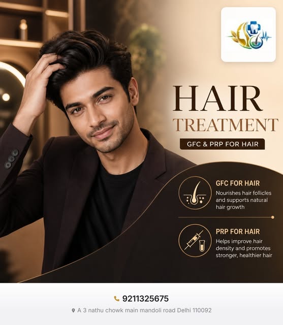 Dr Verma Multi-Speciality Clinic offers advanced GFC and PRP hair treatments to restore hair health 