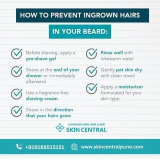 Say Goodbye to Ingrown Hairs!

Ingrown hairs in your beard can be painful and annoying  but a few si