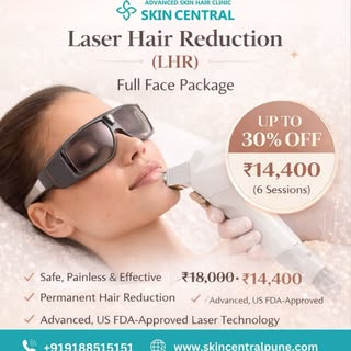New Year Offer ✨
Smooth skin begins here 

Full Face Laser Hair Reduction
₹18,000 now up to ₹14,500
