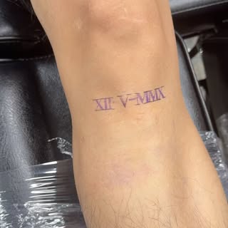 Check out the latest tattoos by @rico_precise #romannumeraltattoo #inked #suitelife