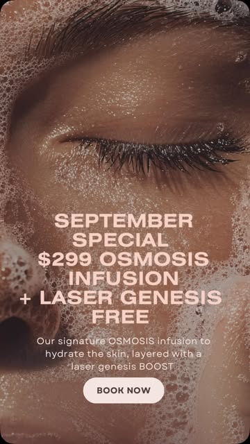 ✨ULTIMATE SKIN DUO ✨ two treatments, one session. $299 SEPTEMBER ONLY ($649 RRP) 

🤍Osmosis infusio