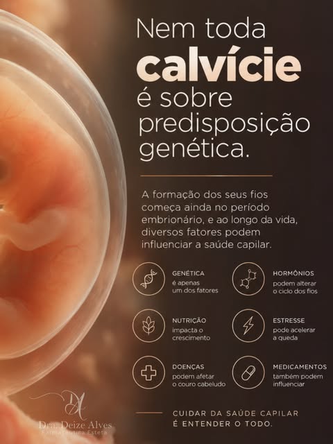 A genética pode ter um papel importante, mas ela não explica tudo. Alterações hormonais, alimentação