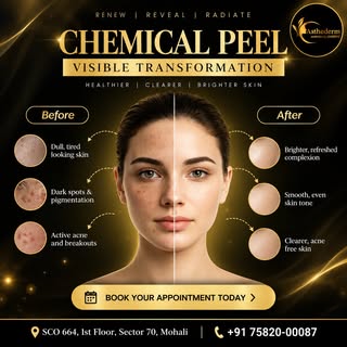 ✨ Chemical Peel Treatment | Reveal Brighter, Smoother-Looking Skin

Dull skin, pigmentation, dark sp