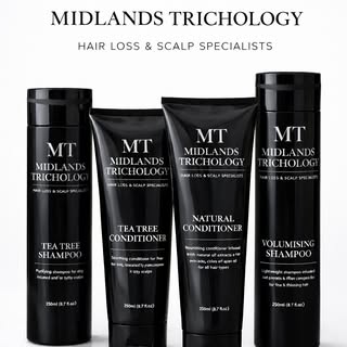 Discover the all new Midlands Trichology Hair & Scalp care range.
Expertly formulated products with 