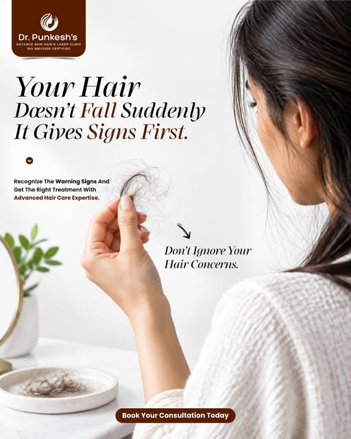 Hair fall doesn’t increase suddenly… your body gives warning signs first!

Excessive hair fall, thin