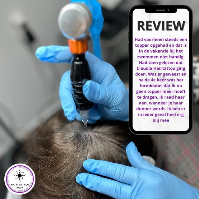 Micro Hair Pigmentatie voor dames en heren met haarverlies, kaalheid en/of kale plekken op het hoofd