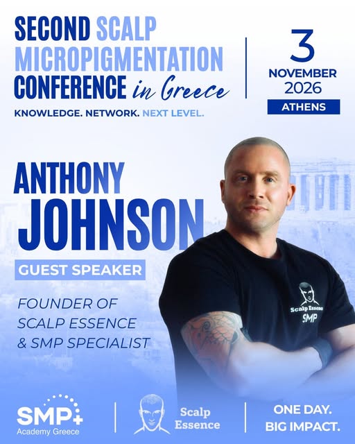 Anthony Johnson is coming to Greece. 🇬🇷

The Founder of Scalp Essence & SMP Specialist will be joi