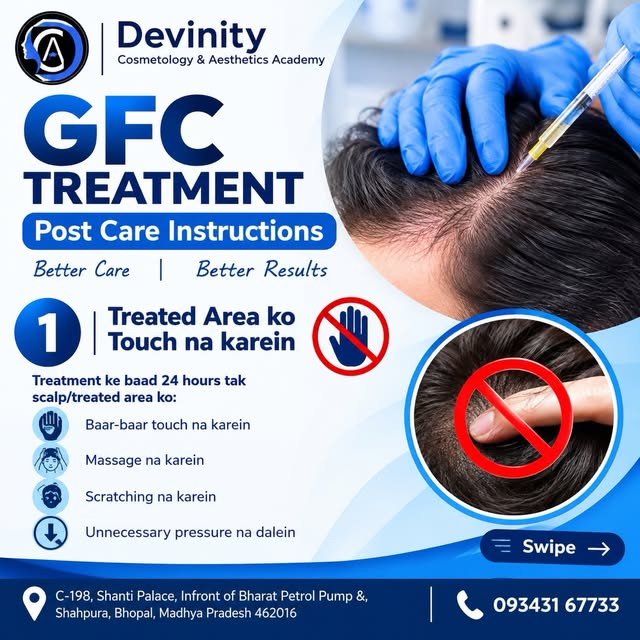 GFC Treatment – Post-Care Instructions 🧑‍⚕️✨

GFC treatment ke baad proper aftercare bahut importan