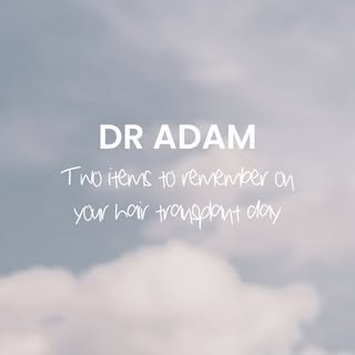✨ Are you preparing for your hair transplant? 🌟There are a few things that you may overlook, rememb