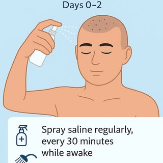 The #1 question I get after a hair transplant: When & how do I wash my hair? The first 2 weeks are c
