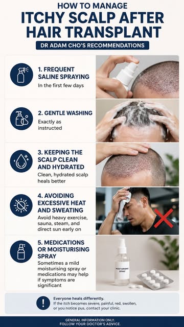 Itchy scalp after a hair transplant is very common in the early healing phase.

Usually, it happens 