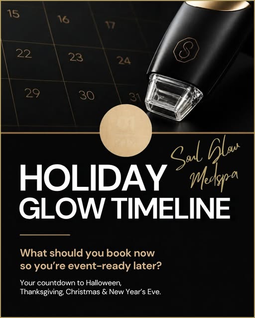 ✨ Your holiday glow starts before the holidays do.

If you’re waiting until the week of your holiday