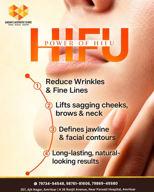 Turn back the clock with the power of HIFU ✨
A non-surgical treatment designed to lift, tighten and 