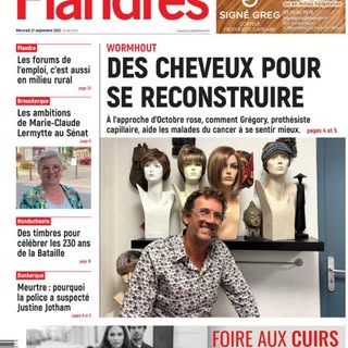 Quand tu fais la une du journal des Flandres…😉
