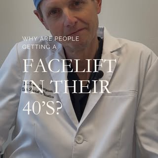 Why would someone consider a facelift in their forties?

It may sound early, but for the right patie