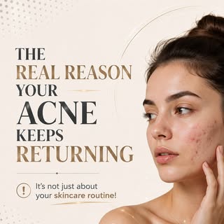 Recurring acne isn't just about skincare—it could be linked to hormones, stress, diet, or your skin 