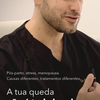 A tua queda de cabelo não é toda igual, e tratá-la como se fosse é o erro mais comum.

No pós-parto,