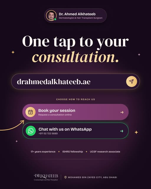 Got a question for Dr. Ahmed? 🤍
Your consultation is now just one tap away.

From hair transplantat