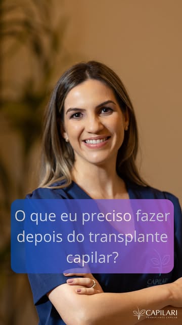 🌱 O transplante capilar não termina no dia da cirurgia. O pós-operatório é parte fundamental do tra