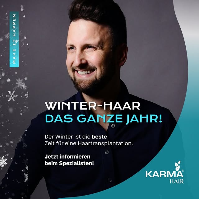 Eine Haartransplantation kannst du natürlich das ganze Jahr über machen lassen. Aber der Winter ist 