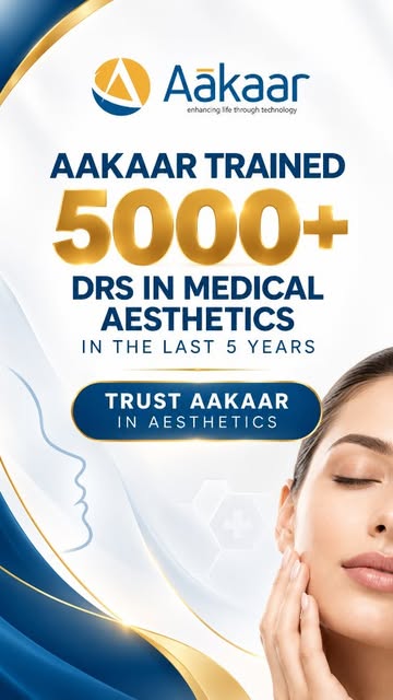 We trained We are creating the Aesthetic Market!  Aakaar India's 1st Medical Aesthetics Company to b