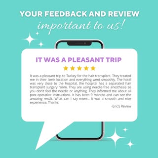 Best destination for the hair transplantation. We would like to thank your for the nicest review of 