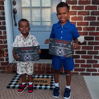 First Day of Kindergarten and Jr. Pre K for the boys!! #sewickleyacademy