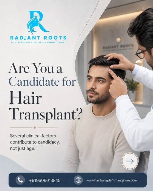 Age alone doesn’t decide whether you’re a good hair-transplant candidate.✨ 

Hair-loss stability, do
