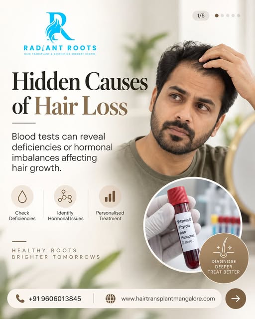 Hair loss isn’t always just about genetics.👀

Hormonal changes, nutritional deficiencies, and under