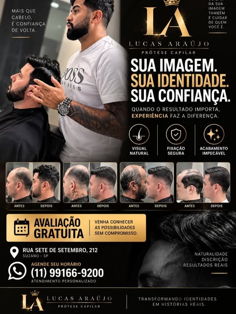 Prótese capilar vai muito além da estética. É recuperar a confiança, renovar a autoestima e voltar a