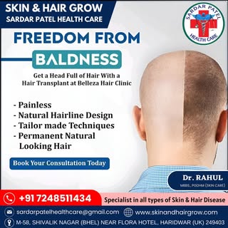 "Revitalize your hair and skin at Sardar Patel Health Care, Haridwar. Elevate your beauty with our p