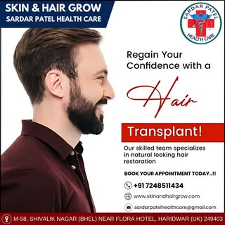 "Say goodbye to baldness! Embrace a renewed you with the best hair transplant at Sardar Patel Health