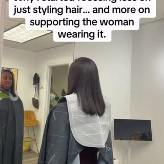 My work has never been just about hair.

It’s about the woman who’s avoiding mirrors.

The man who’s