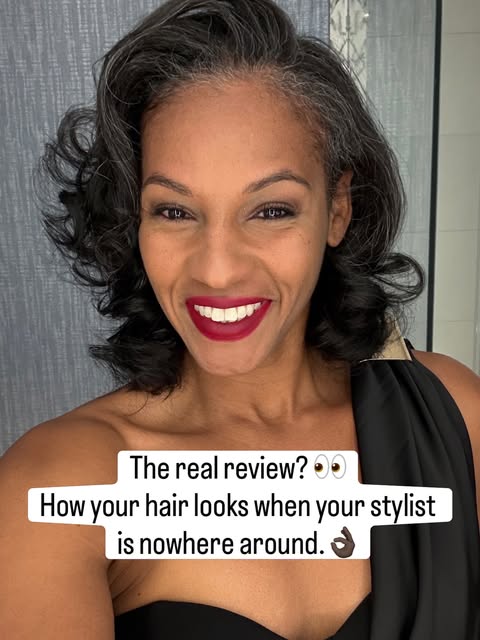 Healthy hair should still look good when your stylist is nowhere around.

This is what I love to see
