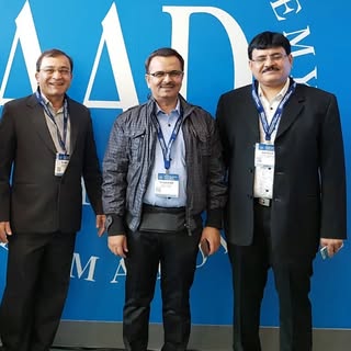 With Dr Jagdish Sakhiya @j_sakhia and Dr Janak Thakkar @ornaskin_clinic at American Association of D