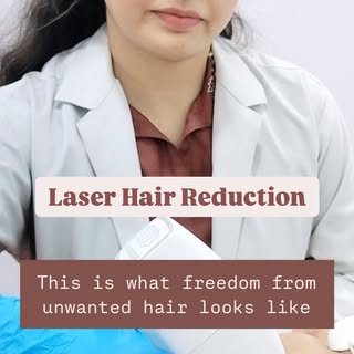 LASER HAIR REDUCTION at SKINZONE CLINIC - This is what freedom from unwanted hair looks like ! 😍🌟
