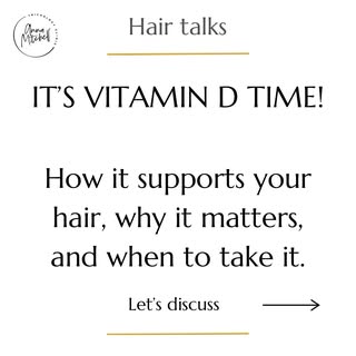 It’s Vitamin D season 💊here’s how, why, and when it supports healthy hair growth.  If you are conce