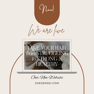 ✨ BIG ANNOUNCEMENT ✨
The wait is OVER… 

✅She Sensei Salon & Hair Loss Clinic
has a brand new online