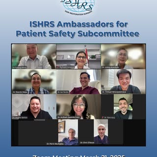 The ISHRS Ambassadors for Patient Safety Subcommittee recently held a meeting to discuss plans for t