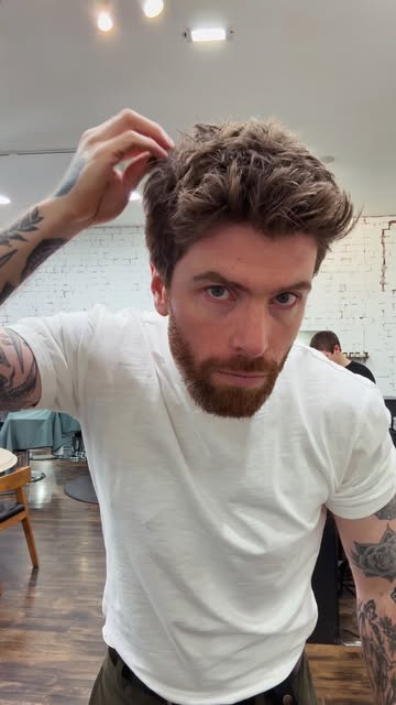 Quick steps for styling a textured warrior cut

Step 1 - wet hair

Step 2 - towel dry

Step 3 - prod