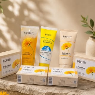 My Grandma’s 👵🏻 Skin Care Collection ✨
.
Featuring Richfeel Calendula Soap 🫶🏻and skincare essent