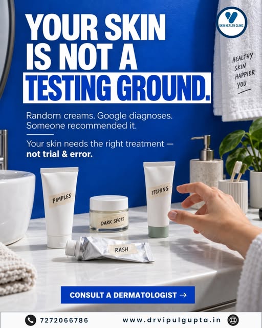 The wrong cream can sometimes make a skin problem harder to treat. 👀 

Self-medication can mask sym