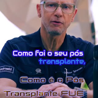 A importância do pós-operatório no transplante capilar FUE, para conforto do paciente tranquilidade 